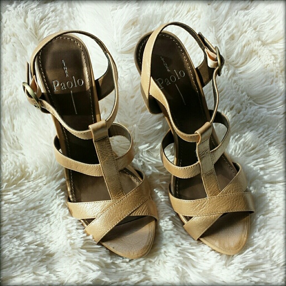 {Paolo} NIB Nude Killer Strappy Heels - Picture 4 of 8